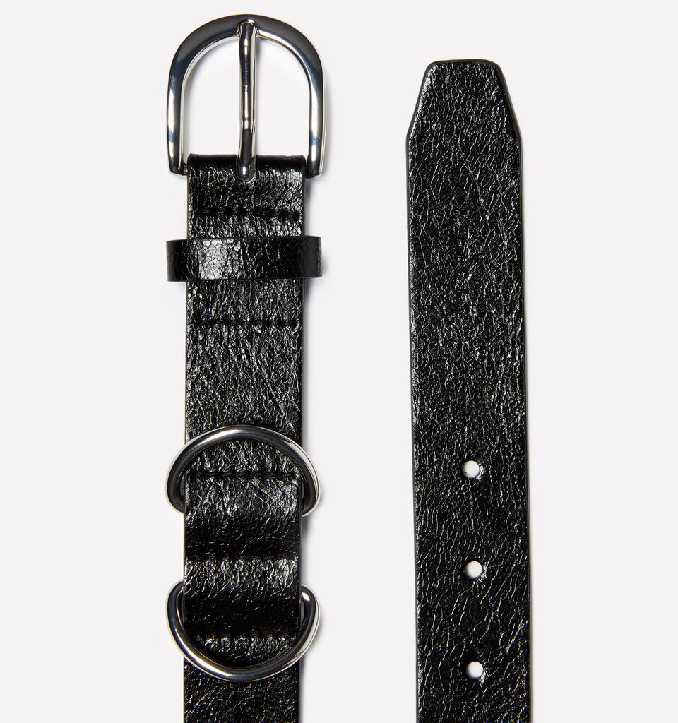 Black belt with double belt loops - women's belts - Black | Sisley image number 2